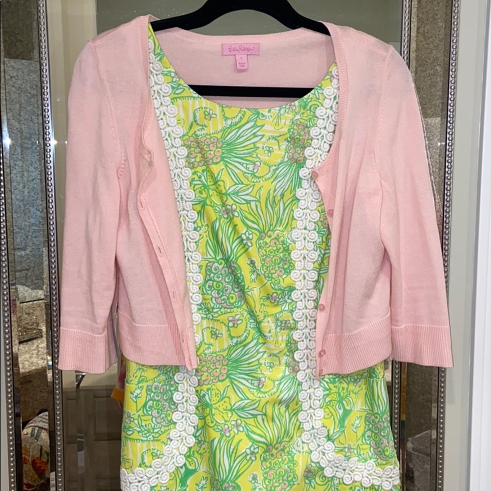 🌸Lilly Pulitzer baby pink cardigan 🌸